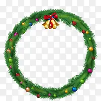 圣诞节绿色铃铛草圈-空若网 圣诞节绿色铃铛草圈-空若网