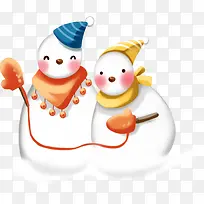 冬日可爱雪人造型-空若网 冬日可爱雪人造型-空若网
