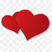 情人节红色爱心装饰-空若网 情人节红色爱心装饰-空若网