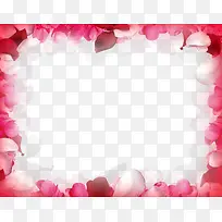 红色花瓣背景边框-空若网 红色花瓣背景边框-空若网