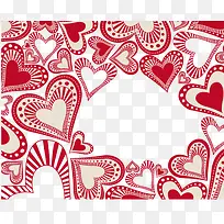 红色爱心边框-空若网 红色爱心边框-空若网