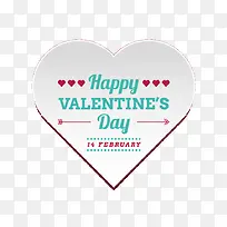 情人节白色爱心矢量素材-空若网 情人节白色爱心矢量素材-空若网