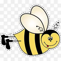 手绘卡通蜜蜂图案-空若网 手绘卡通蜜蜂图案-空若网