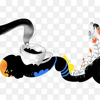 黑色抽象画-空若网 黑色抽象画-空若网