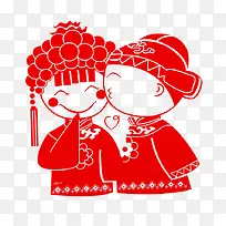结婚剪纸-空若网 结婚剪纸-空若网