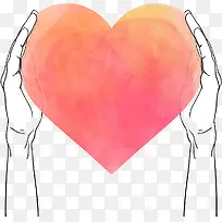 手捧爱心创意-空若网 手捧爱心创意-空若网