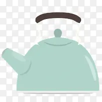 矢量绿色的烧水壶素材-空若网 矢量绿色的烧水壶素材-空若网