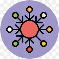 快乐卡通标签 雪花-空若网 快乐卡通标签 雪花-空若网