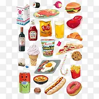 卡通食物-空若网 卡通食物-空若网