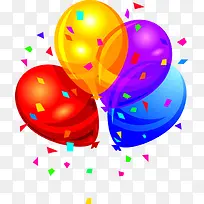 手绘彩色半透明气球-空若网 手绘彩色半透明气球-空若网