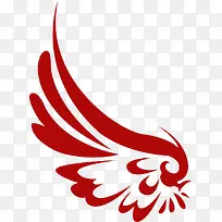 红色彩绘翅膀创意-空若网 红色彩绘翅膀创意-空若网