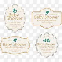 4个复古标签-空若网 4个复古标签-空若网