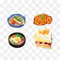 手绘舌尖上的美味-空若网 手绘舌尖上的美味-空若网