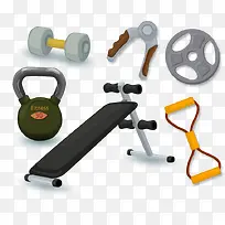运动器材杠铃PNG矢量素材-空若网 运动器材杠铃PNG矢量素材-空若网