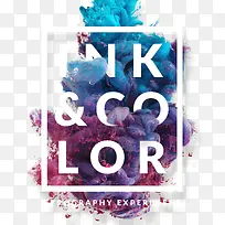 彩色烟雾文字创意海报-空若网 彩色烟雾文字创意海报-空若网