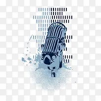 矢量水彩话筒-空若网 矢量水彩话筒-空若网