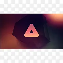 红色宽带三角形海报背景-空若网 红色宽带三角形海报背景-空若网