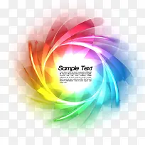 彩色旋转光效装饰-空若网 彩色旋转光效装饰-空若网
