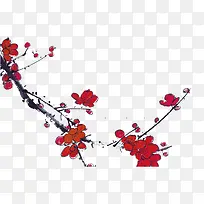 树枝 花 红色的花-空若网 树枝 花 红色的花-空若网