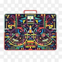 收音机插画-空若网 收音机插画-空若网