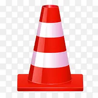 红色白色质感路障-空若网 红色白色质感路障-空若网