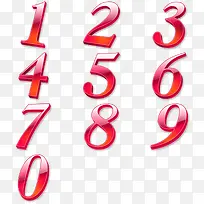 红色荧光数字-空若网 红色荧光数字-空若网