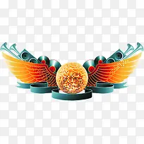 手绘创意翅膀装饰-空若网 手绘创意翅膀装饰-空若网