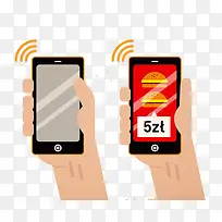 扁平化手拿手机-空若网 扁平化手拿手机-空若网