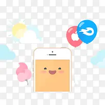 扁平化卡通手机-空若网 扁平化卡通手机-空若网