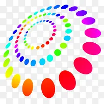 多彩渐变圆环-空若网 多彩渐变圆环-空若网