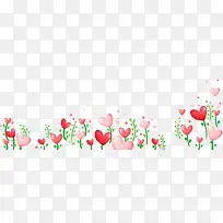 手绘爱心彩色花海-空若网 手绘爱心彩色花海-空若网