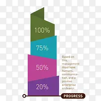 扁平化商务百分比ppt矢量素材-空若网 扁平化商务百分比ppt矢量素材-空若网