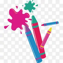 彩色笔元素图片-空若网 彩色笔元素图片-空若网