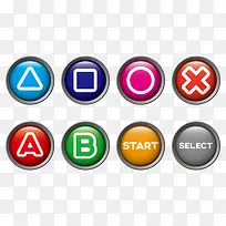 圆形创意按钮组-空若网 圆形创意按钮组-空若网