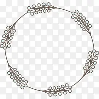 绿色圆点树叶装饰框-空若网 绿色圆点树叶装饰框-空若网