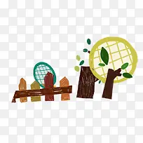 手绘蜡笔画-空若网 手绘蜡笔画-空若网