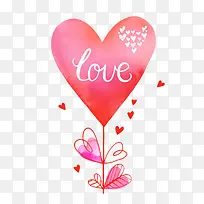 手绘爱心气球-空若网 手绘爱心气球-空若网