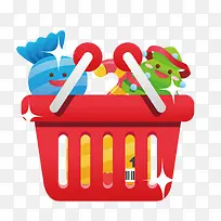 购物筐png矢量素材-空若网 购物筐png矢量素材-空若网
