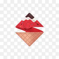 三角形甜筒-空若网 三角形甜筒-空若网