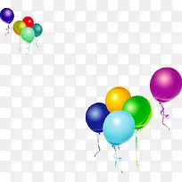 彩色卡通可爱热气球-空若网 彩色卡通可爱热气球-空若网