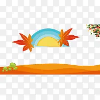 创意秋季枫叶装饰背景-空若网 创意秋季枫叶装饰背景-空若网