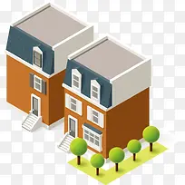 别墅矢量素材精致-空若网 别墅矢量素材精致-空若网