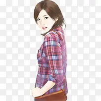 手绘挎包美女-空若网 手绘挎包美女-空若网