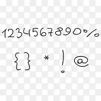 矢量卡通装饰元素数字符号-空若网 矢量卡通装饰元素数字符号-空若网