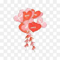 爱心气球-空若网 爱心气球-空若网