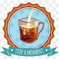 杯子饮料标贴矢量图-空若网 杯子饮料标贴矢量图-空若网