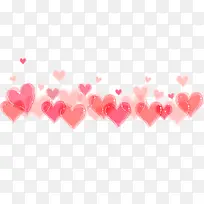 粉色爱心漂浮背景素材-空若网 粉色爱心漂浮背景素材-空若网