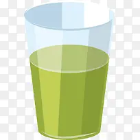 装苹果汁的玻璃杯-空若网 装苹果汁的玻璃杯-空若网