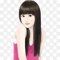 可爱清纯黑发少女-空若网 可爱清纯黑发少女-空若网