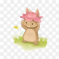 戴花的小兔子-空若网 戴花的小兔子-空若网